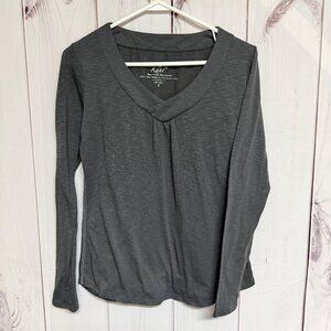 KÜHL Women’s Sona Long Sleeve Slub Top Small Gray Stretch EUC